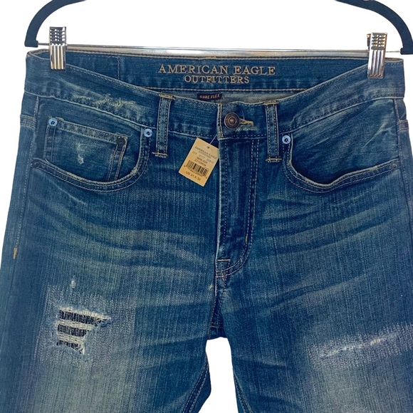 American Eagle Outfitters Core Flex Men’s Distressed Jeans Size 31X32 NWT - Picture 2 of 9